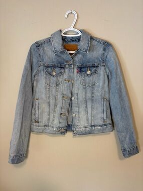 Levi's Faded Light Blue Denim Trucker Jacket